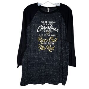 Canvas Christmas Wine Shirt